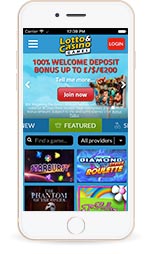 mobile casino homepage
