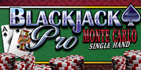 Blackjack Pro MonteCarlo Single hand