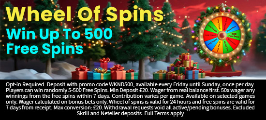 Weekend Wheel Of Spins