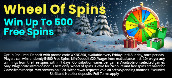 Weekend Wheel Of Spins