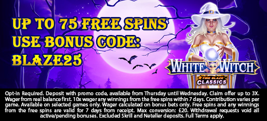 Up to 75 Free Spins