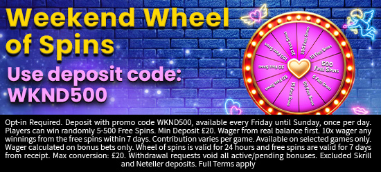 Weekend Wheel Of Spins