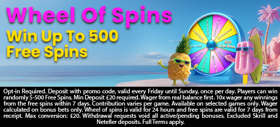 Weekend Wheel Of Spins